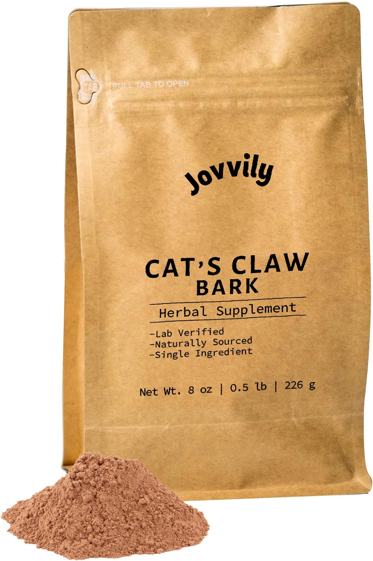 Jovvily Cat's Claw Bark - 8oz - Herbal Supplement - Earthy Taste