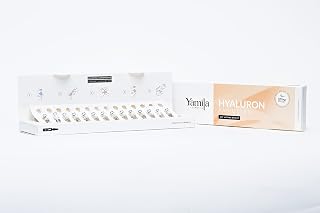 HYALURON AMPOULES with lifting effect - Moisture booster with hyaluronic acid - 14 x 2ml by Yamila Cosmetics - serum for microneedling facial care vegan - Made in Germany