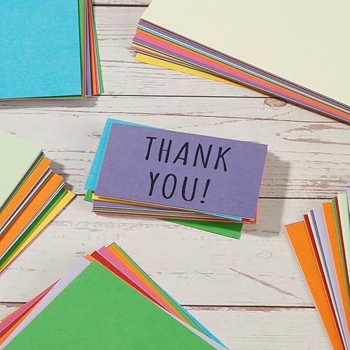 Miniatura 6 de Paquete de 100 tarjetas de papel grueso colorido en blanco para invitaciones, tarjetas de felicitación, postales, fotos, papel grueso de 250 GSM,