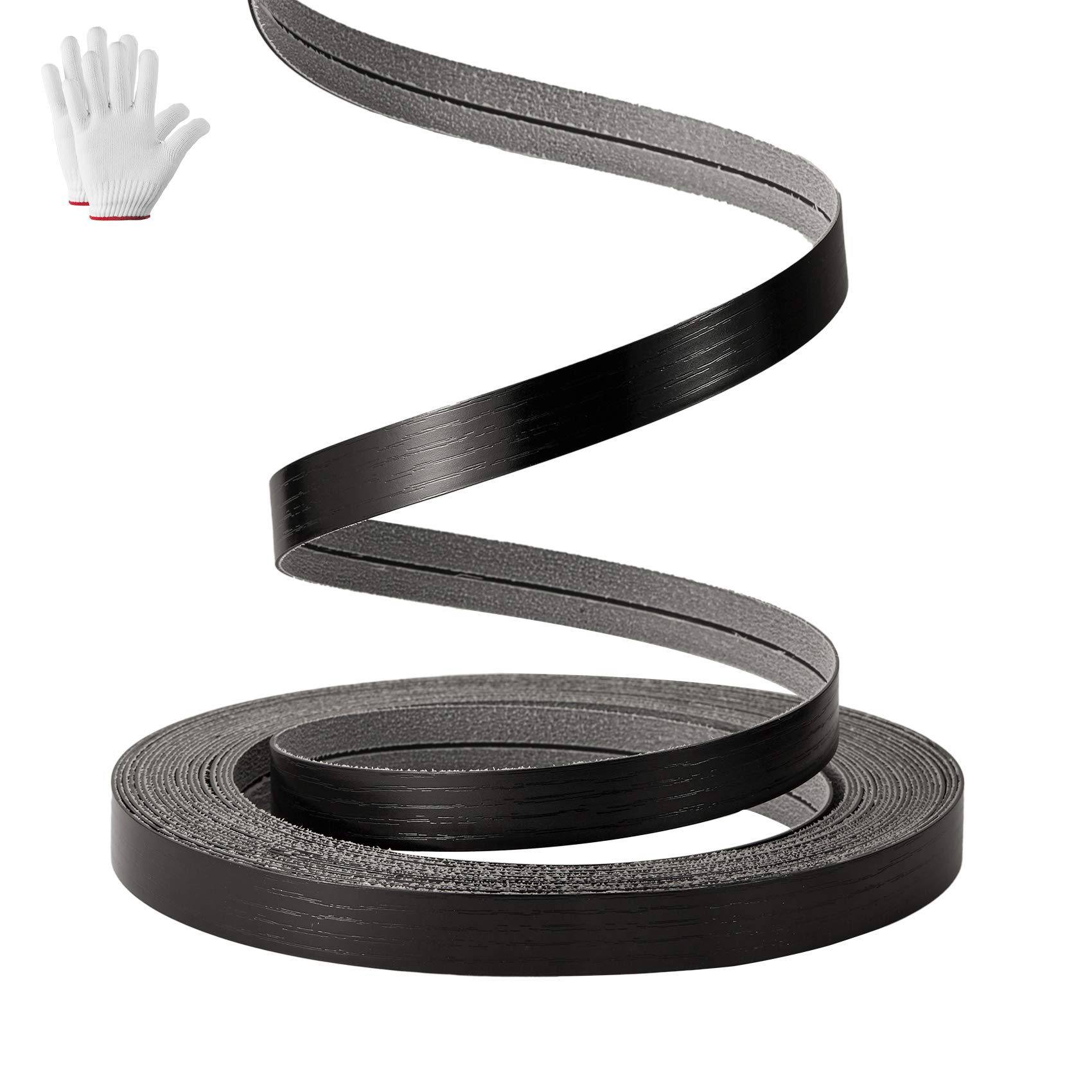 Buy ZYJT Veneer Edge Banding 7/8" (22mm) x 50ft (16 Meter) Preglued Flexible PVC Tape Iron on