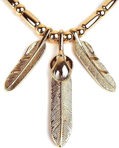 Amazon Co Jp 羽 ネックレス メンズ ブランド Sbg 金 フェザー 革紐 ビーズ ネックレス ペンダント トップ ホビー Amazon Co Jp 羽 ネックレス メンズ ブランド Sbg 金 フェザー 革紐 ビーズ ネックレス ペンダント トップ ホビー
