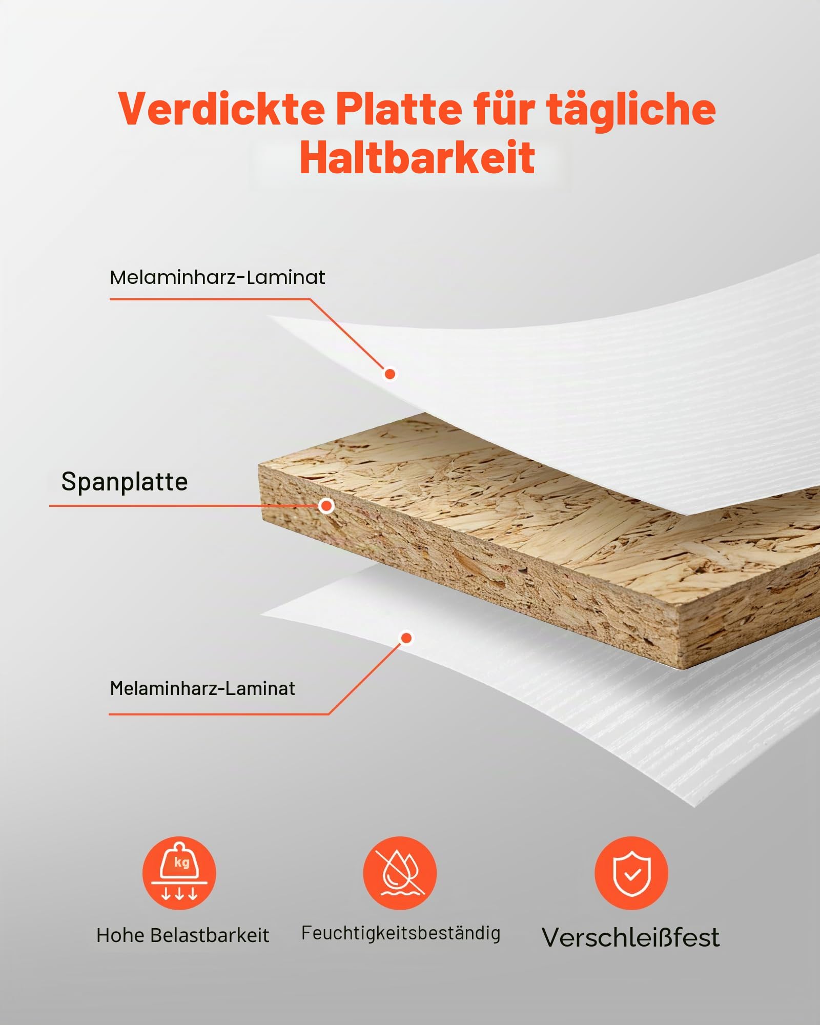 VEVOR Empfangstheke 60 cm Lang, Rechteckige Rezeptionstheke mit Abschließbaren Schublade, Moderner Empfangstresen für Kasse Lobby Schönheitssalon Büro Hotel, Verkaufstheke Fronttresen Spanplatte