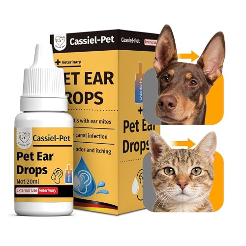 Ear Drops for Ear Infection Treatment, Ear Mites Treatment, Dog