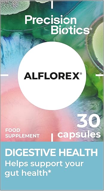 Alflorex - Daily Gut Health Supplements  to Help Support Digestive Health - Live and Active Bifibacterium Longum Bacteria Strain  30 Capsules