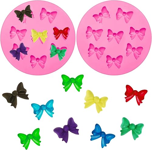 WILLBOND 2 piezas de moldes de silicona para fondant, dulces de azúcar, moldes para hornear, para cumpleaños, boda, fiesta, bricolaje, pasteles,