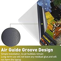 Vista 201 de Adhesivo para laptop de 12.1-15.6 pulgadas, calcomanía reutilizable universal de vinilo para laptop, protector de arte impermeable en color panal