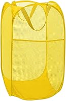 Vista 12 de BATTOO Cesta de lavandería plegable de malla fuerte de lujo tipo pop-up con bolsillo lateral para cuarto de lavandería, baño, habitación de niños