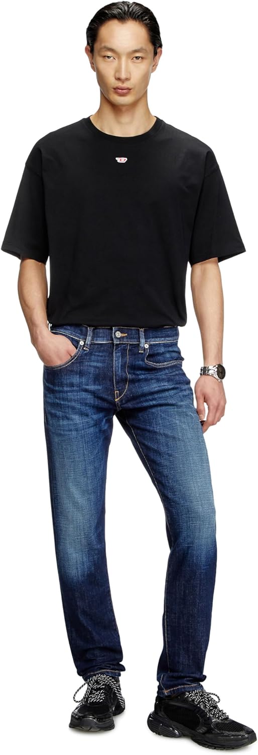 Diesel 2019 D-STRUKT Slim Fit Blue Jeans - Image 5