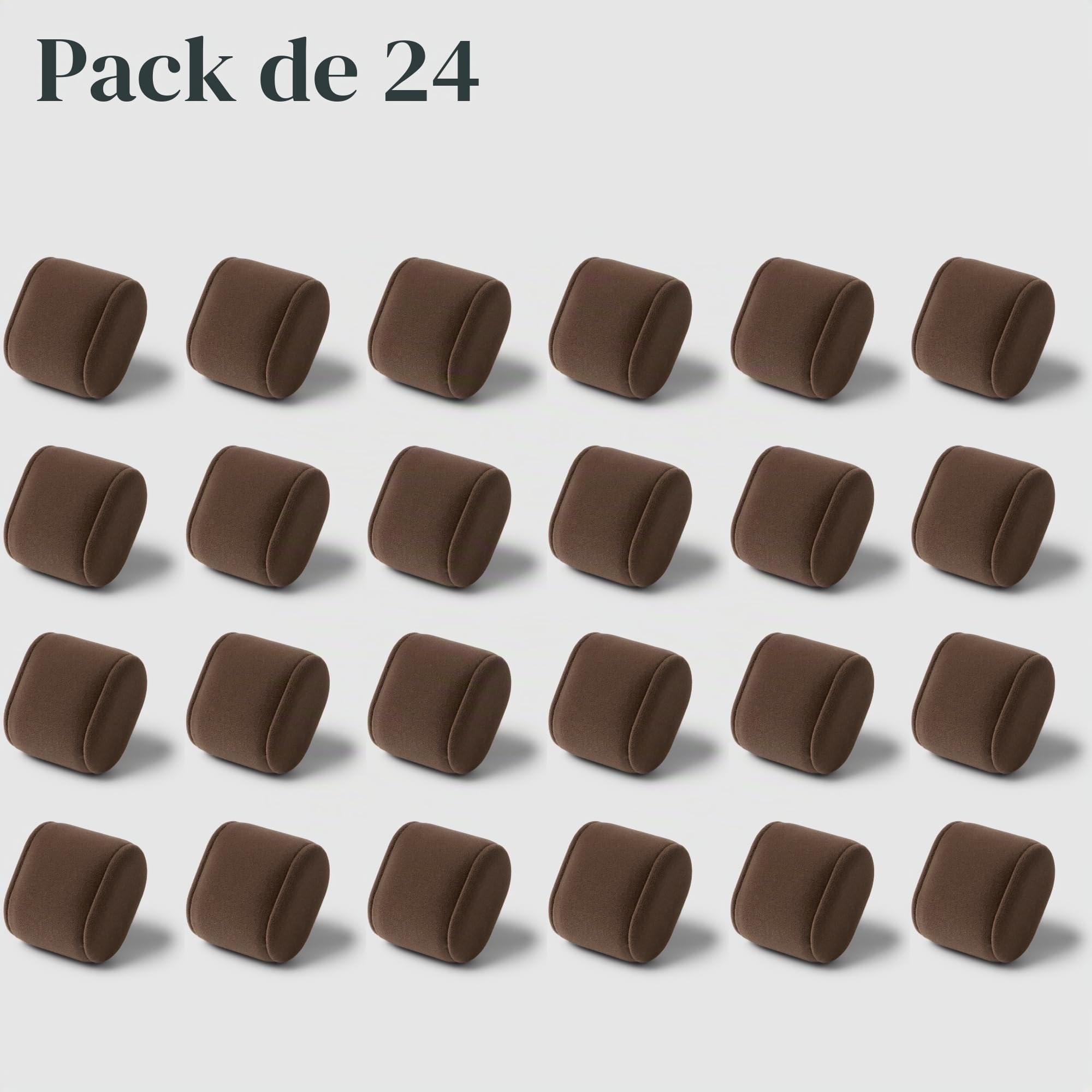 TAWBURY Bayswater - Almohadas para caja de reloj, extra pequeñas, circunferencia de 16,5 cm, 50 mm de ancho, compatibles con cajas de reloj Bayswater de 6, 12 y 24 ranuras, paquete de 24 almohadas