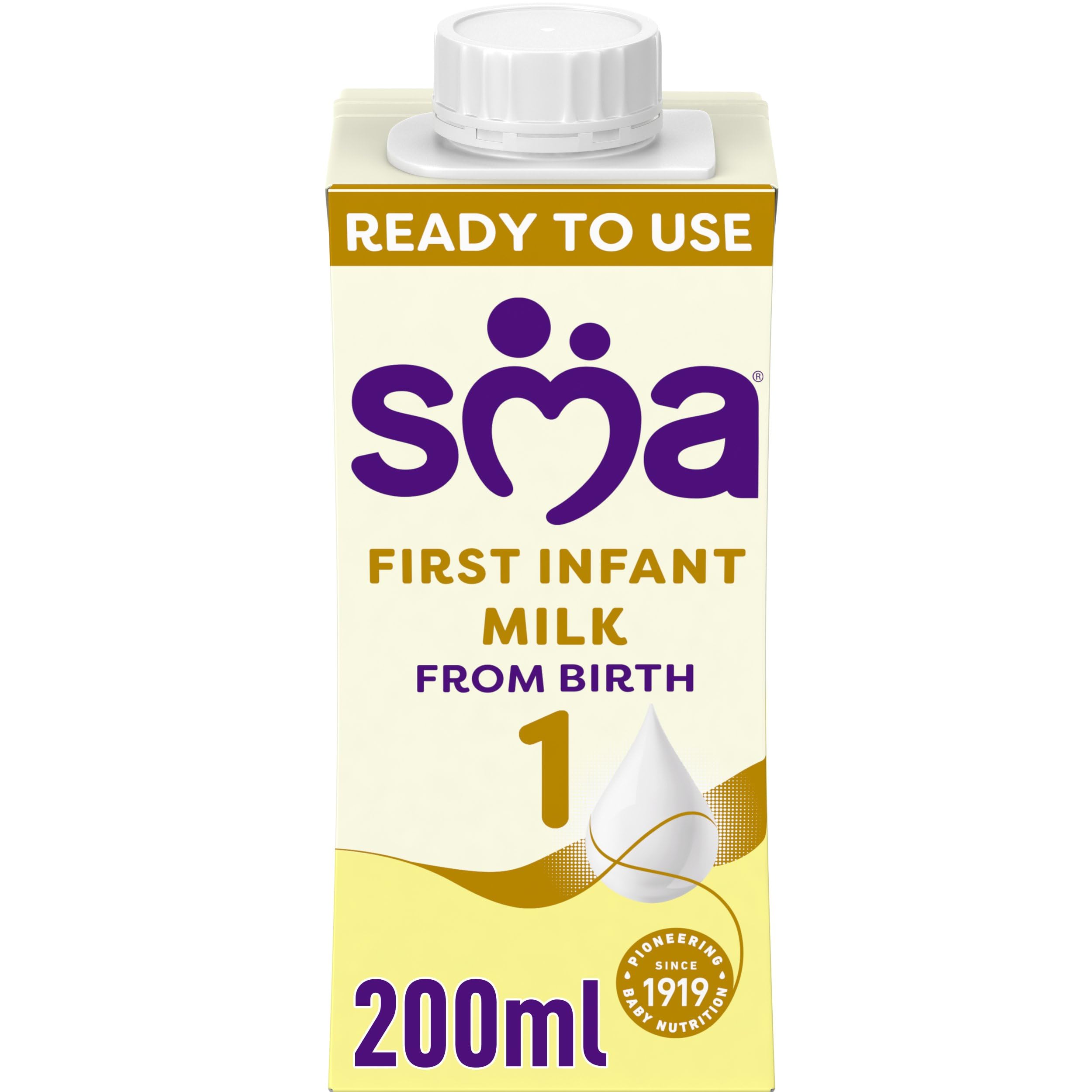 SMA PRO First Infant Milk, from Birth, 200ml