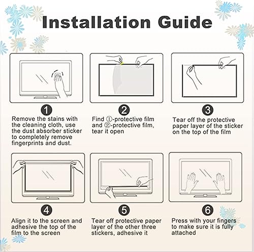 Miniatura 7 de Protector de pantalla antirreflejos de 43 pulgadas, protector de pantalla LED LCD para TV con filtro de luz azul, antiarañazos contra lesiones