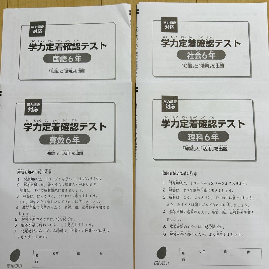 Amazon.co.jp: 学力定着確認テスト 小6 受験 試験 ぶんけい : おもちゃ