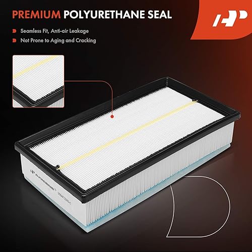 Miniatura 5 de A-Premium Filtro de aire del motor delantero compatible con Volkswagen Atlas 2018-2023, Atlas Cross Sport 2020-2023, repuesto # 3QF129620