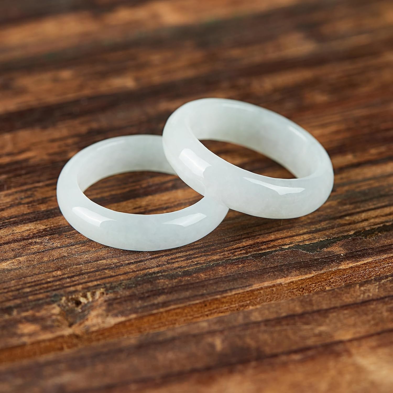 Natural Jade Rings for Women, Good Luck Gifts