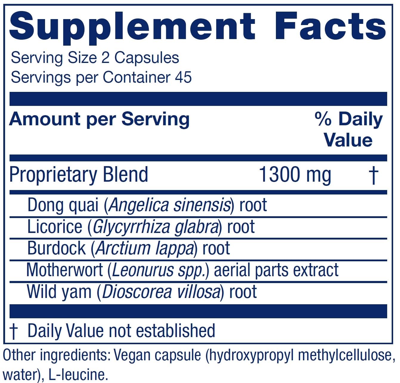 Vitanica Women's Phase II, Menopause Support, Vegan, 90 Capsules