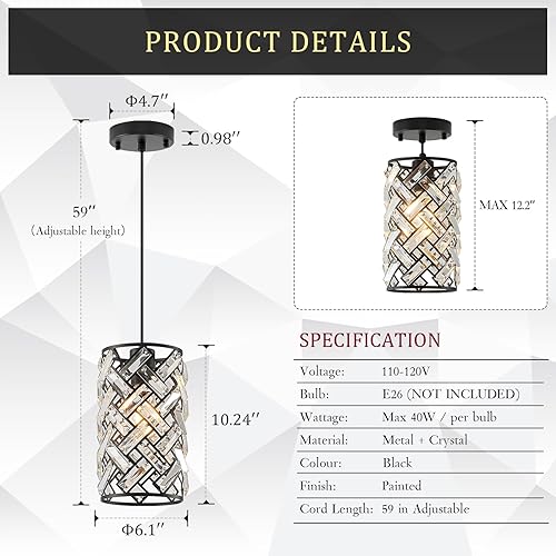 Miniatura 4 de CATINER Moderna lámpara de araña de cristal K9  Candelabros redondos dorados de lujo para comedor, dormitorio, sala de estar, luz de techo alto de