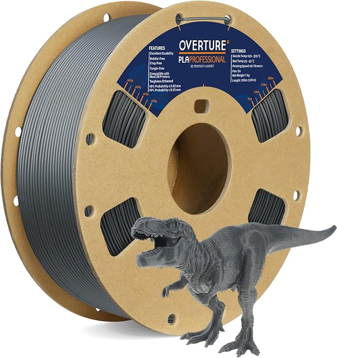 OVERTURE PLA Plus (PLA+) Filament 1.75mm PLA Professional Toughness Enhanced PLA Roll,...