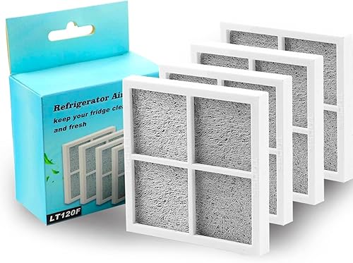 LT120F - Filtro de aire de repuesto para refrigerador compatible con LG Kenmore Elite 469918, 9918, ADQ73214402, ADQ73214403, ADQ73214404,