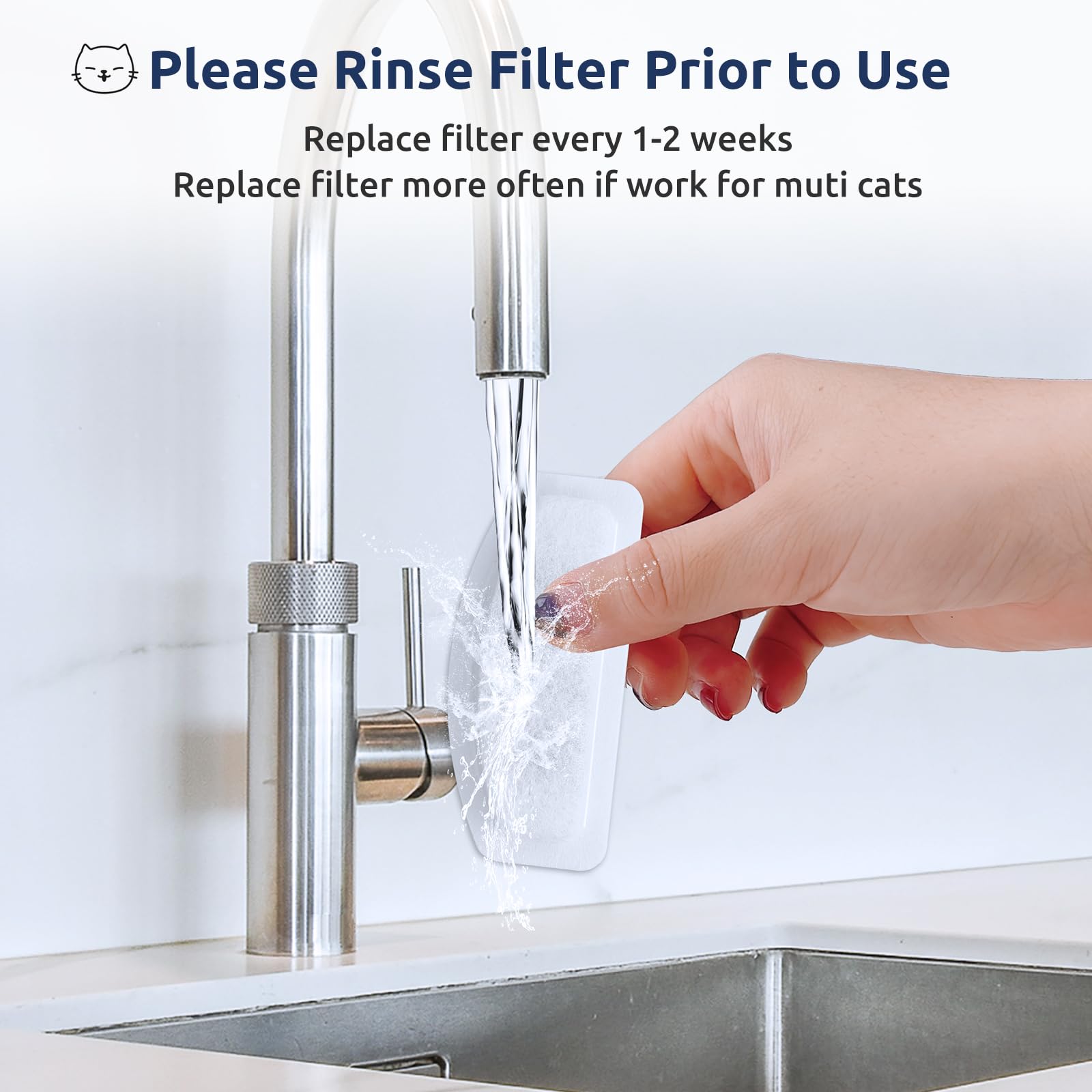 Paquete de 12 filtros de repuesto para fuente automática de mascotas D30 de 2,835.0 g/2L, filtro de fuente de mascotas de triple filtración, filtros de fuente de agua de carbono para gatos
