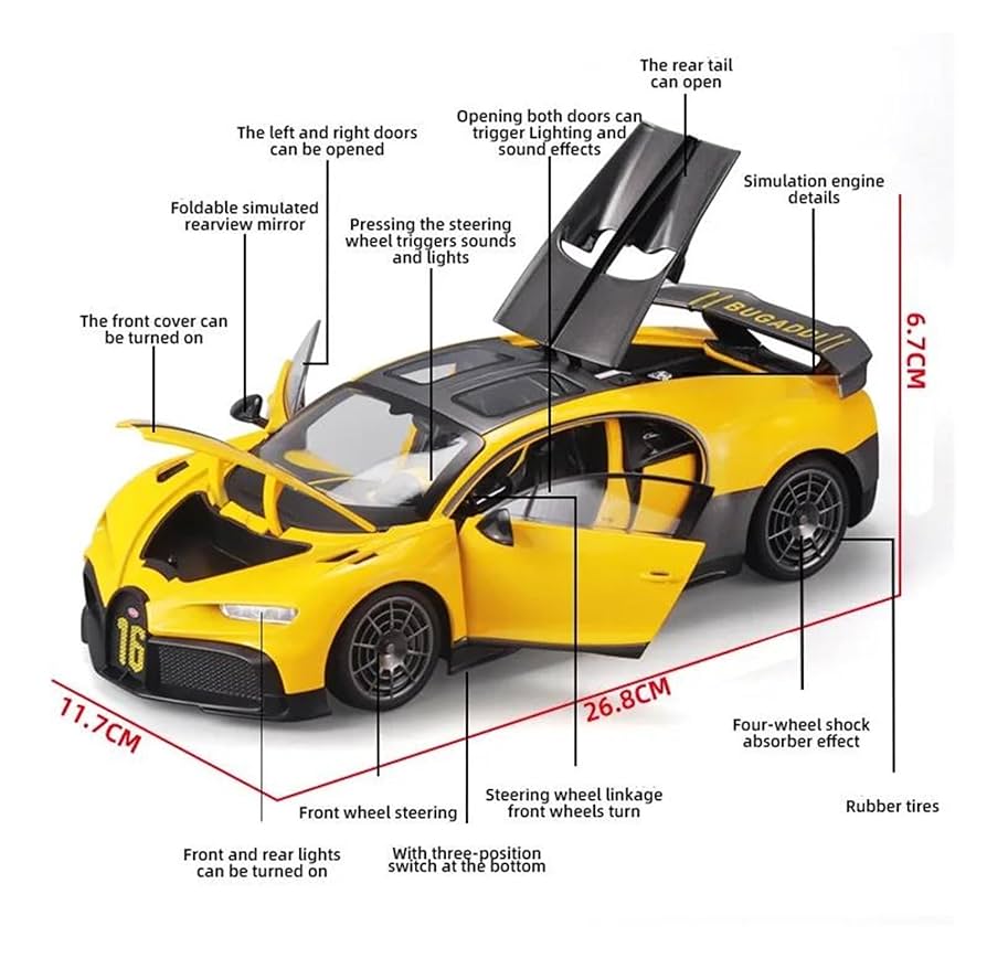 1/18 ブガティシロン Bugatti Chiron Sport with Open Wing 1:18 | MR Collection Models