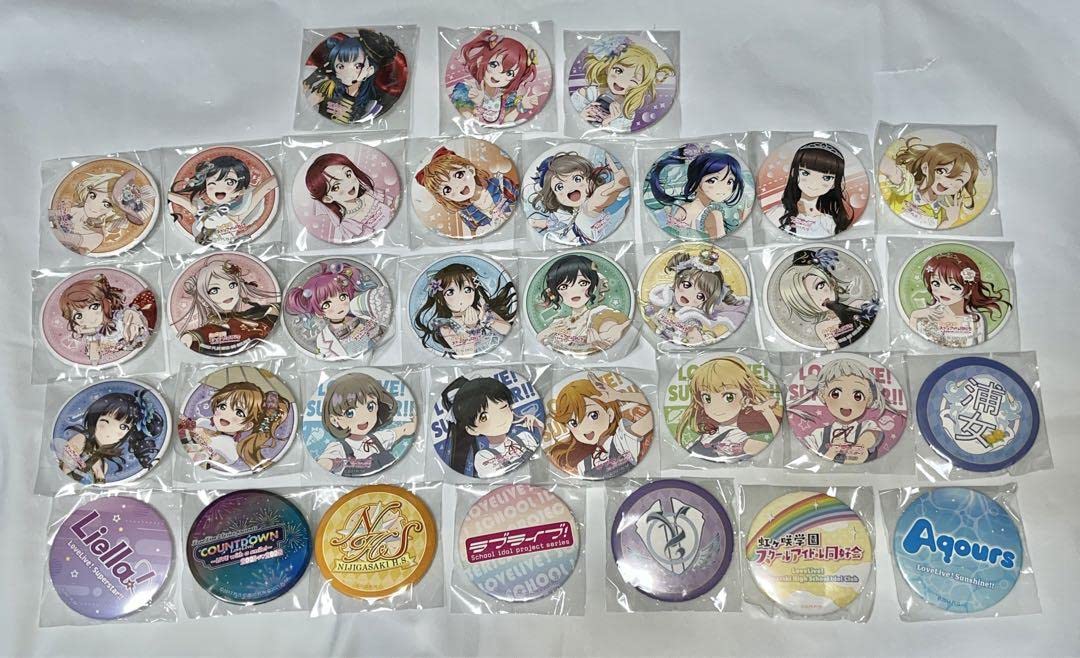Amazon | ラブライブ カウントダウン 缶バッジ ガチャ 34個全種類 