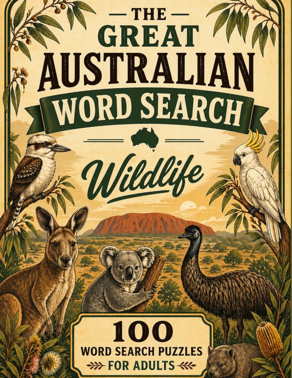 The Great Australian Word Search Wildlife: 100 Word Search Puzzles for Adults