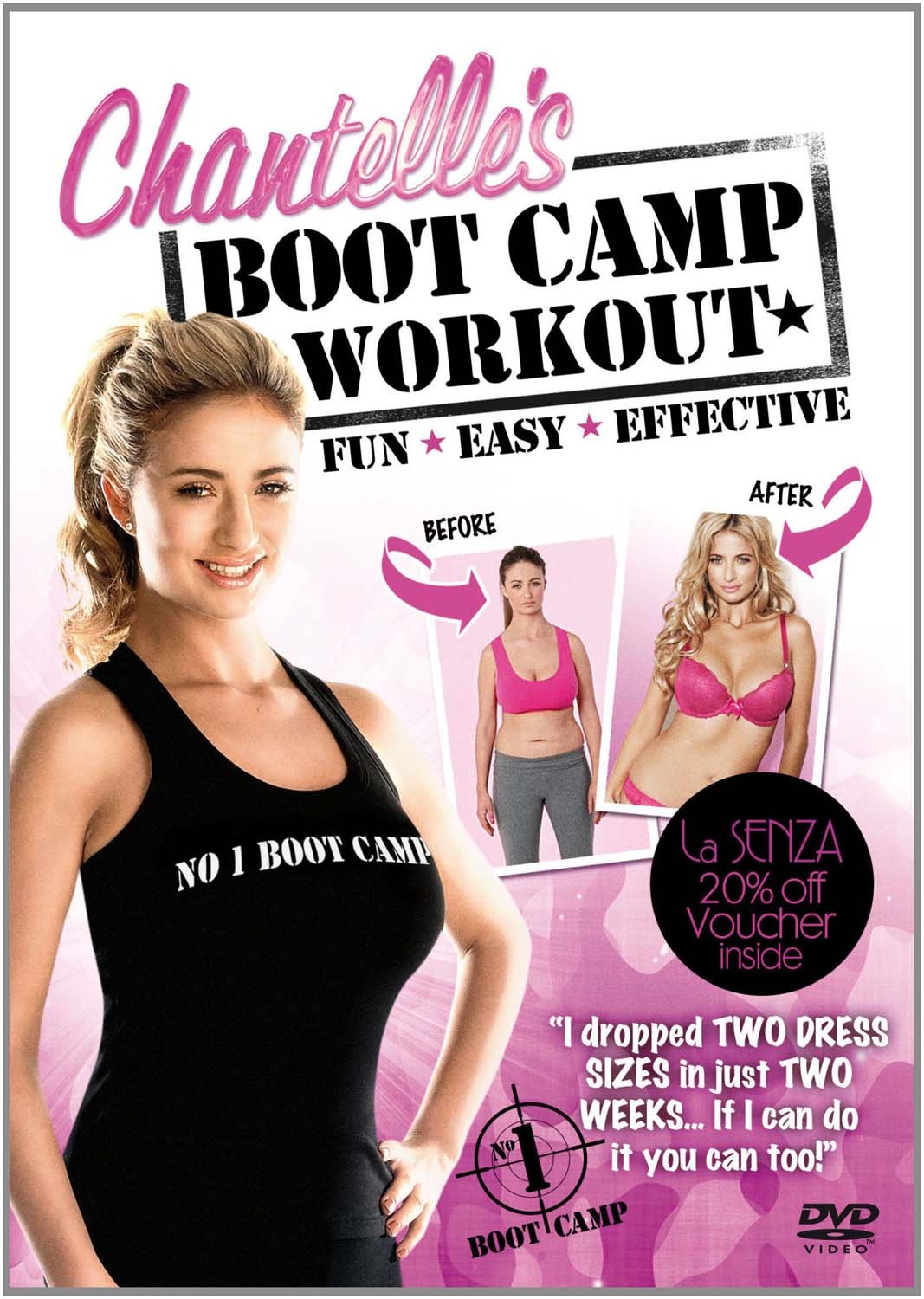 Chantelle's Boot Camp Workout DVD rutina fitness ejercicios quema grasa en casa Reino Unido