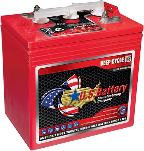 Miniatura 6 de US Battery US125CS T-125 6V 240Ah Plomo Ácido Inundado GC2 Batería de ciclo profundo x 6