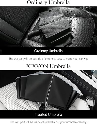 Miniatura 5 de XIXVON Umbrella Pro Protección UV UPF 50+ 99%, tira de seguridad reflectante, resistente al viento, portátil de viaje, automático, paraguas