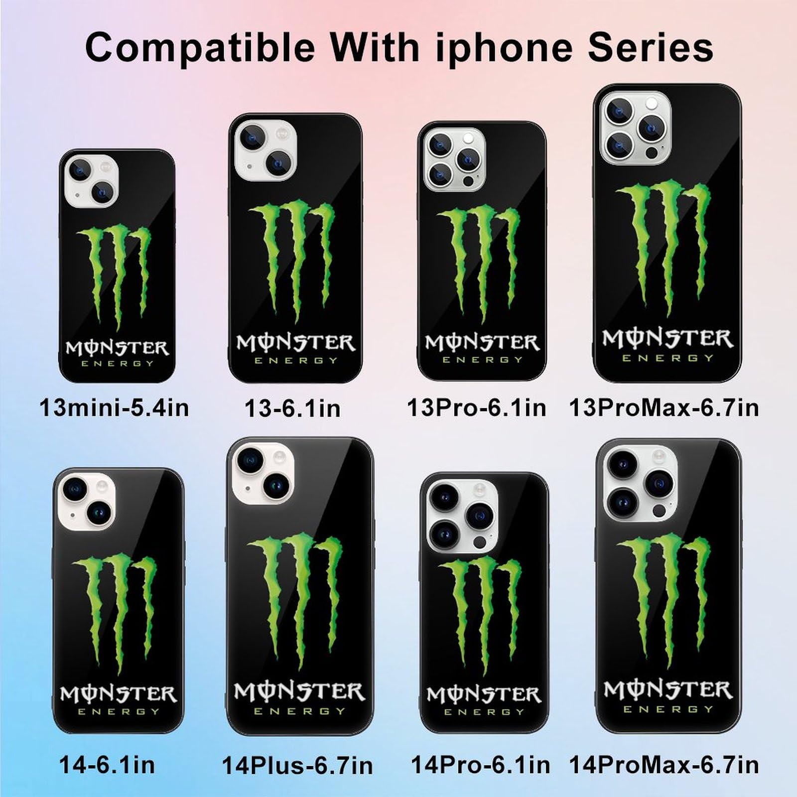 [SIMフリー]iPhone 15 ブラックケース付き　「Monster」 Amazon.co.jp: iPhone 15 Pro Max Case, Notebook Type, Logo Monster