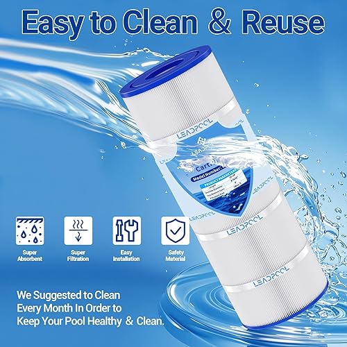 Miniatura 6 de Reemplazo de cartucho de filtro de piscina C1200 para Hayward C1200, PA120, C-8412, FC-1293, CX1200RE, Clearwater II 125, AK-7005, SD-00105,