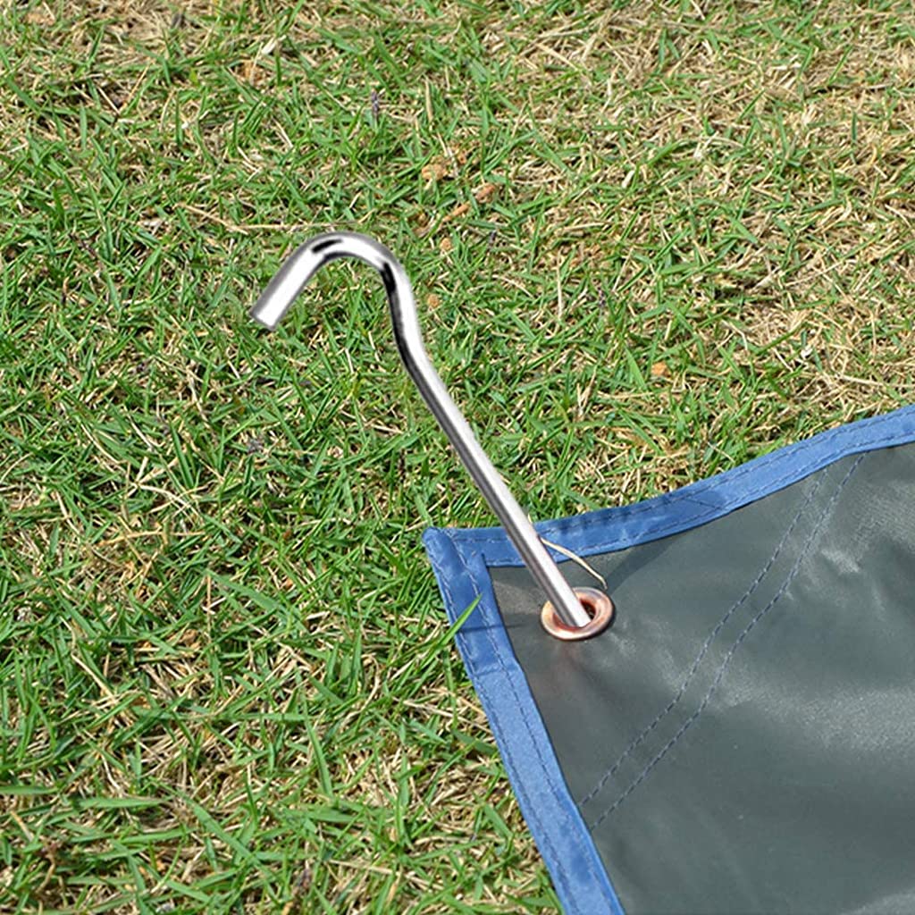 Picchetti per Tenda da 10 Pezzi, picchetti per Tenda in Metallo da 7 Pollici, picchetti per Tenda Leggeri e Resistenti in Lega di Alluminio per Giardinaggio all'aperto ed Escursionismo