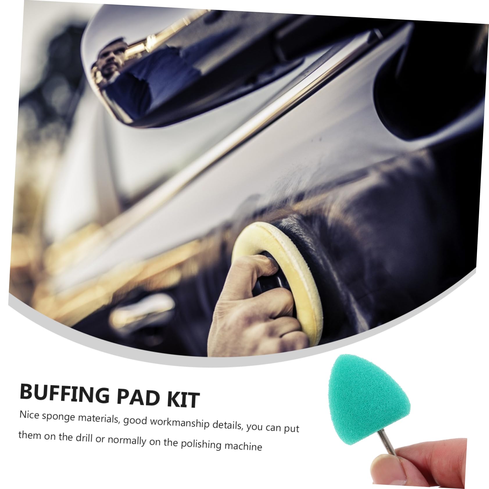 Gatuida 4 Juegos Esponja De Pulido Kit De Espuma Para Neumáticos Plato De Esponja Pulidoras Coches Maquina De Pulir Coches Rueda De Pulido Del Coche Equipo Pulidor De Vehiculos 16 Uds * 4