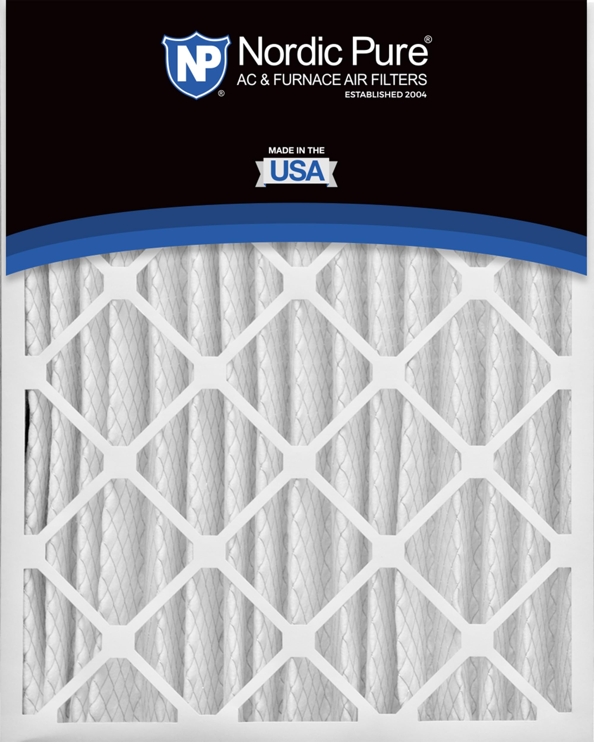 Nordic Pure 14 x 14 x 4 (tamaño real: 13 1/2 x 13 1/2 x 3 3/4) Filtro de aire plisado MERV 15, 1 paquete