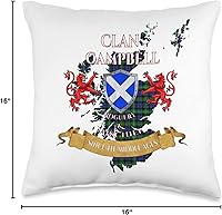 Vista 4 de Campbell Scottish Rogues Clan Tartan Scotland Campbell Loudoun Scottish Family Clan Middle Age Mischief - Almohada de 16 x 16 pulgadas, multicolor
