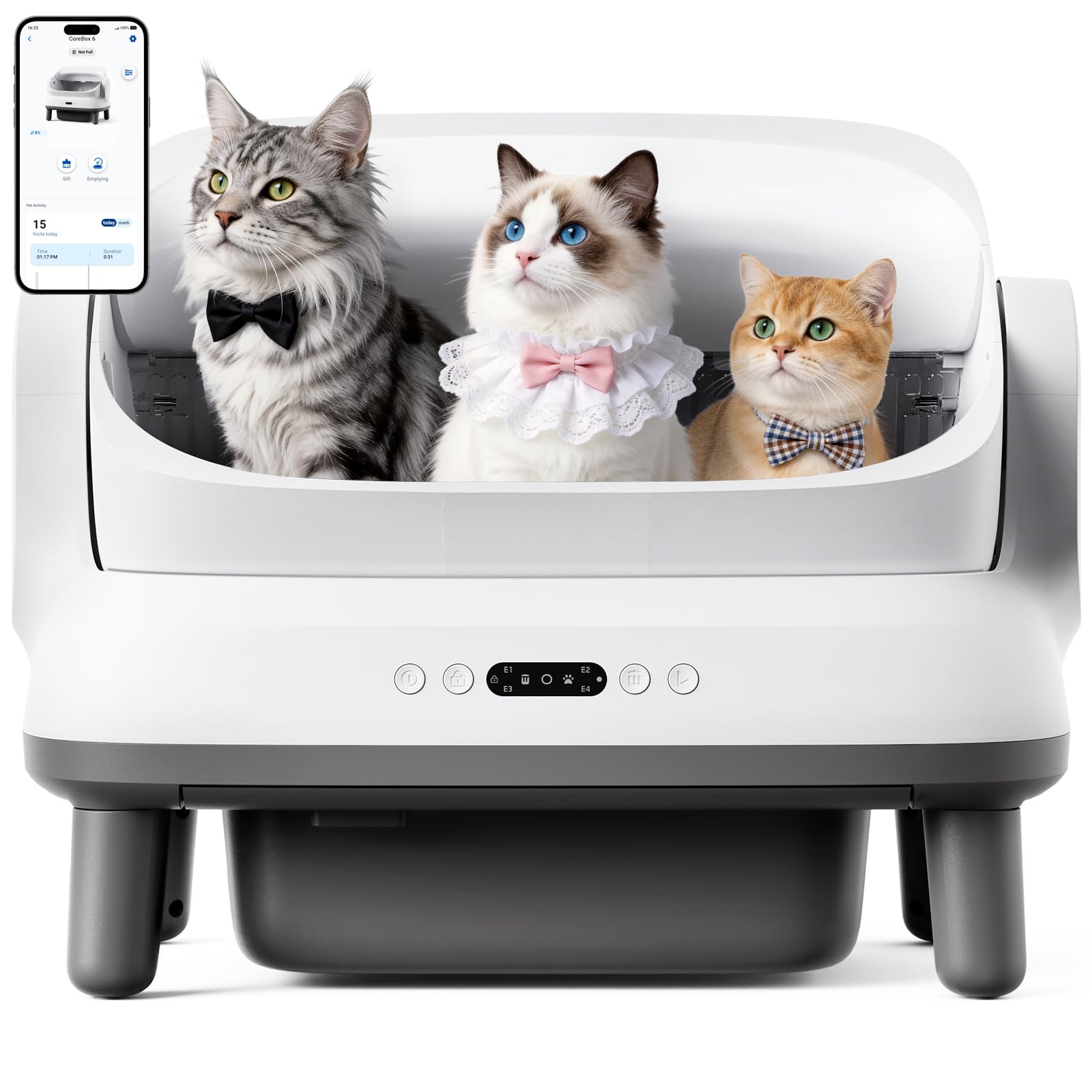Happypaw XXXL Open-Top Automatic Self Cleaning Litter Box