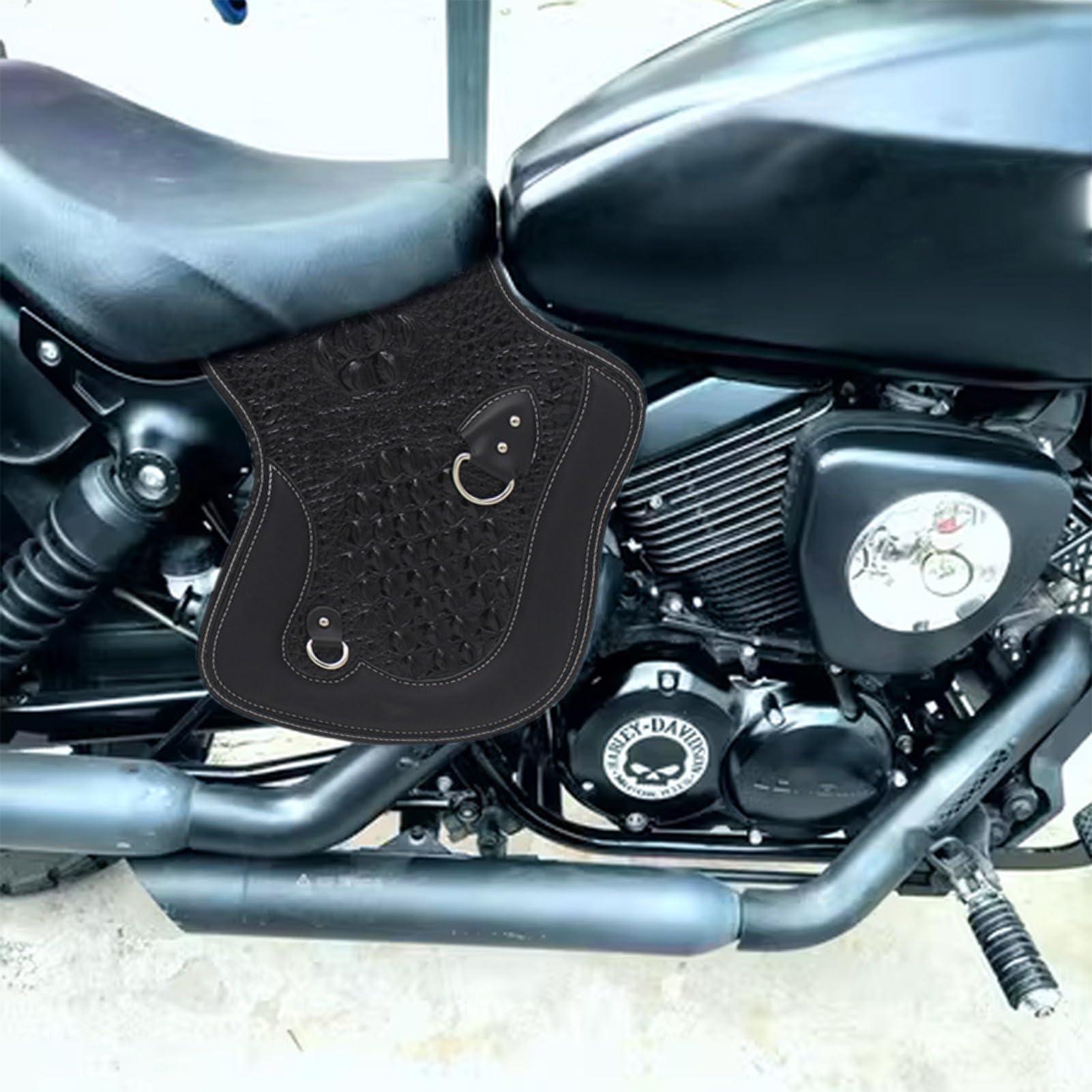 Copritubi per moto, protezione anti-calore per le gambe, protezione portatile per moto, protezione anti-scottatura multifunzionale