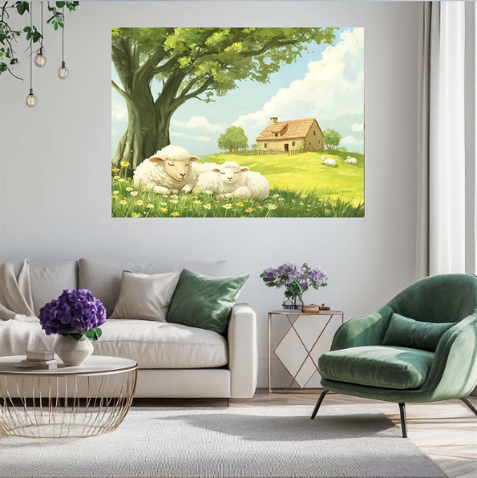 Puzzle Wiese Puzzle 3000 Teile Tier Puzzles Erwachsene mit Geschenkbox,DIY Groß Holzpuzzle für Erwachsene,Geschicklichkeitsspiel für Die Ganze Familie Geschenke für Frauen,Puzzlegröße 81 x 122 cm -38y