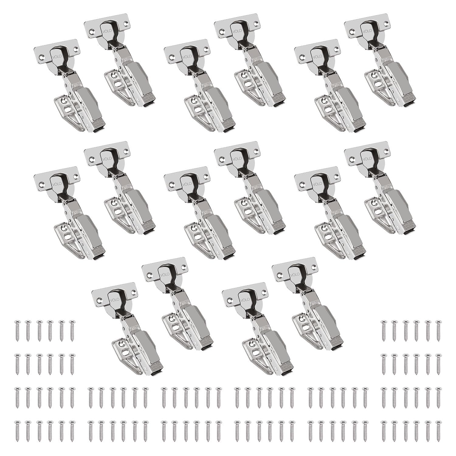 VOLO Soft Close Cabinet Hinges - Nickel Finish -14 VOLO Soft Close Cabinet Hinges - Nickel Finish -14