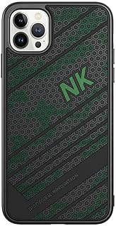 جراب خلفي سيليكون سترايك سبورت متوافق مع ايفون 12 برو ماكس 6.7 بوصة، أسود × أخضر