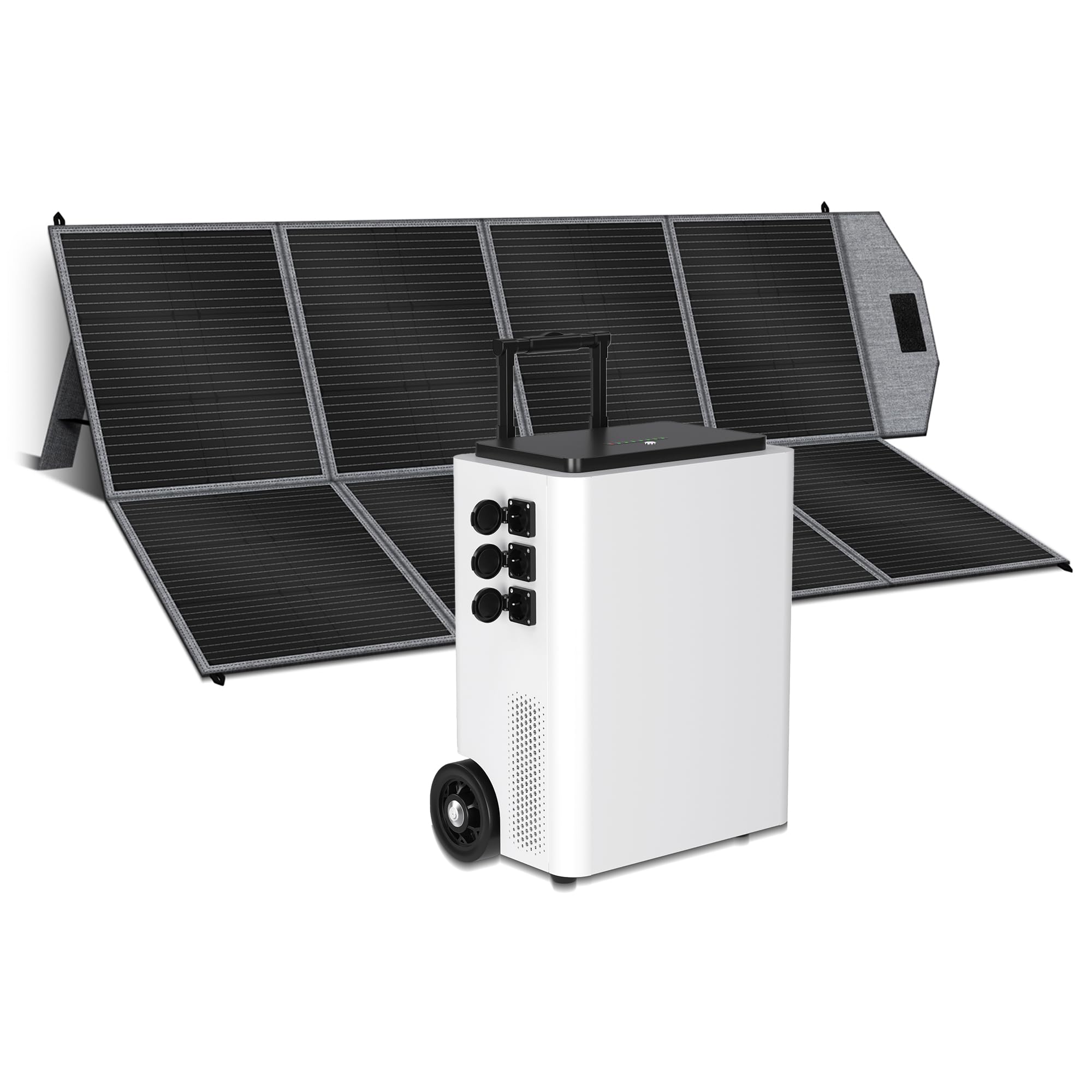 CTOLITY AP5000 (2026 Nuovo) Generatore con pannello solare 400W, stazione portatile 5120Wh con AC 5000W(6000W Pic), Centrale Elettrica Portatile per campeggio, emergenze e backup solare domestico