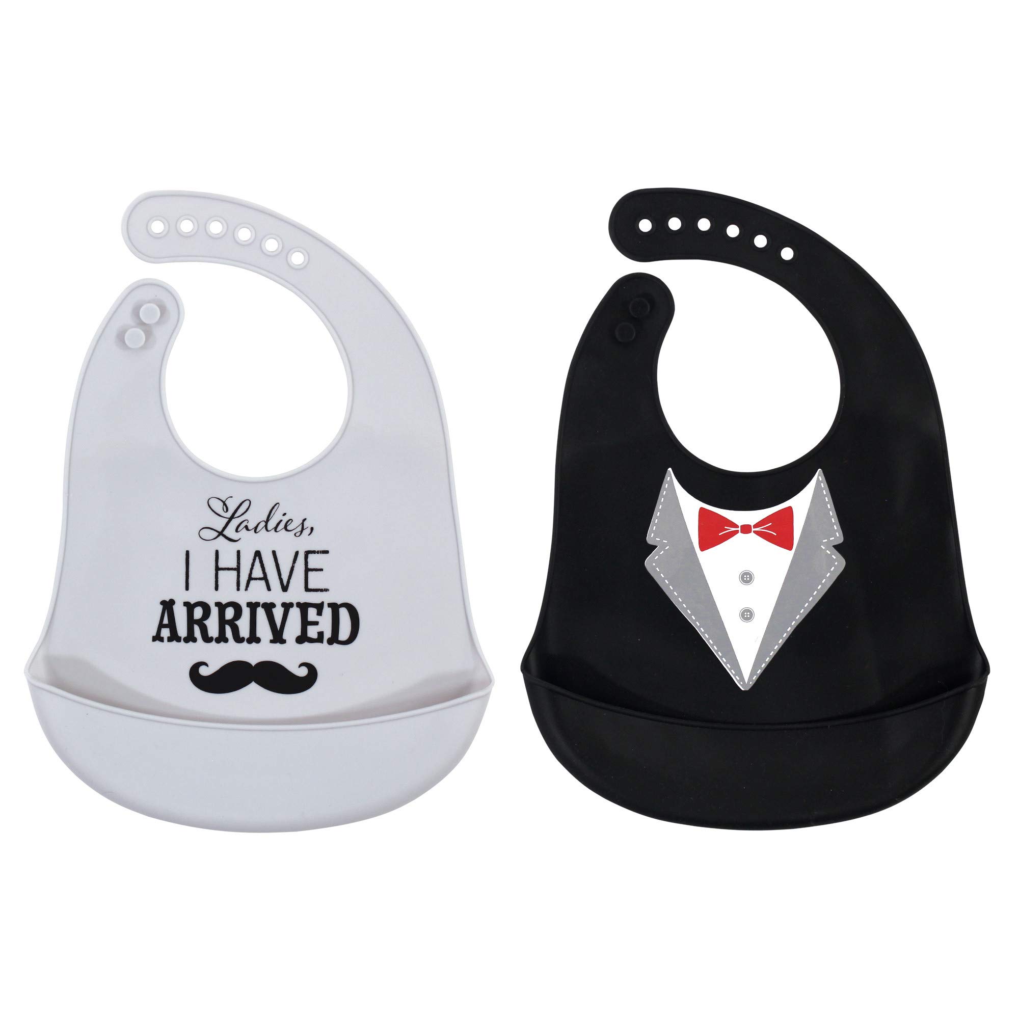 Hudson Baby Unisex Baby Silicone Bibs