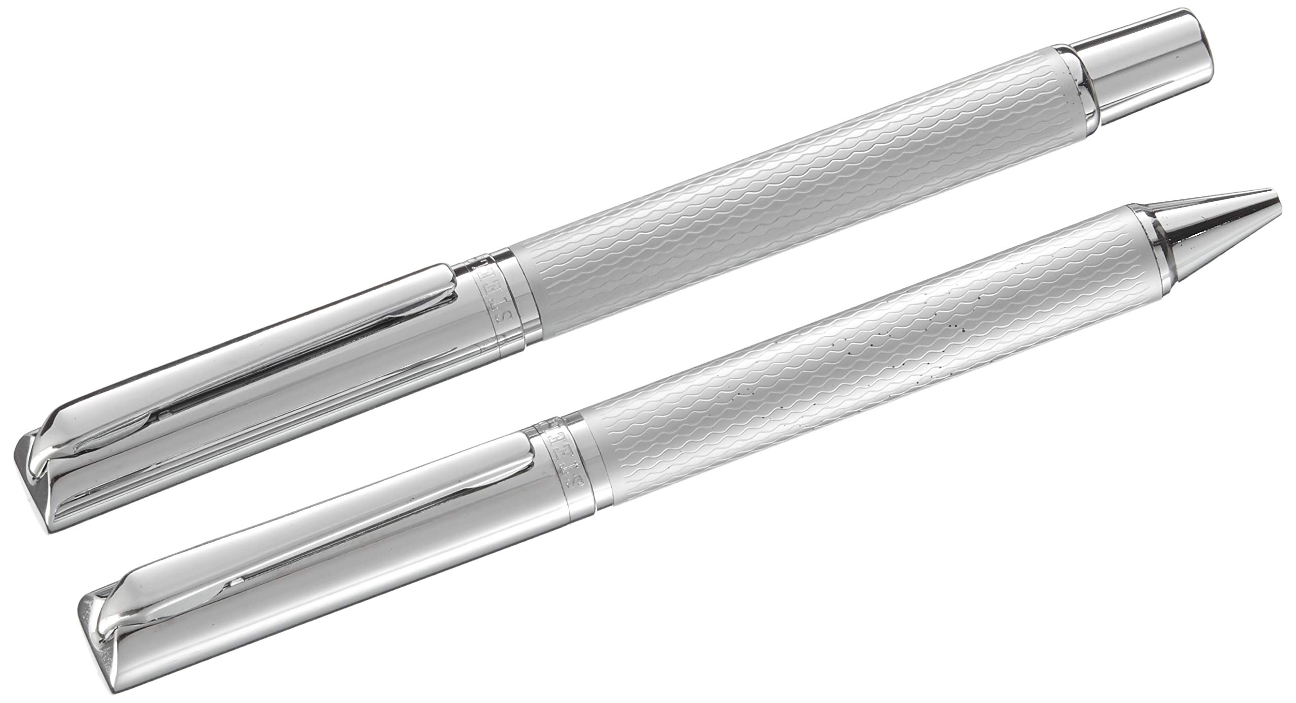 Steelpen Elite Serisi 5082 Plus Krom Dolma Kalem+Tükenmez Kalem