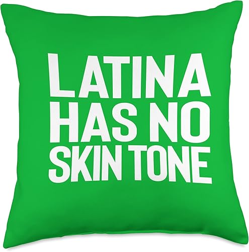 Proud Skin Tone Empowered Unified Afro Latina - Almohada de 18 x 18 pulgadas, multicolor