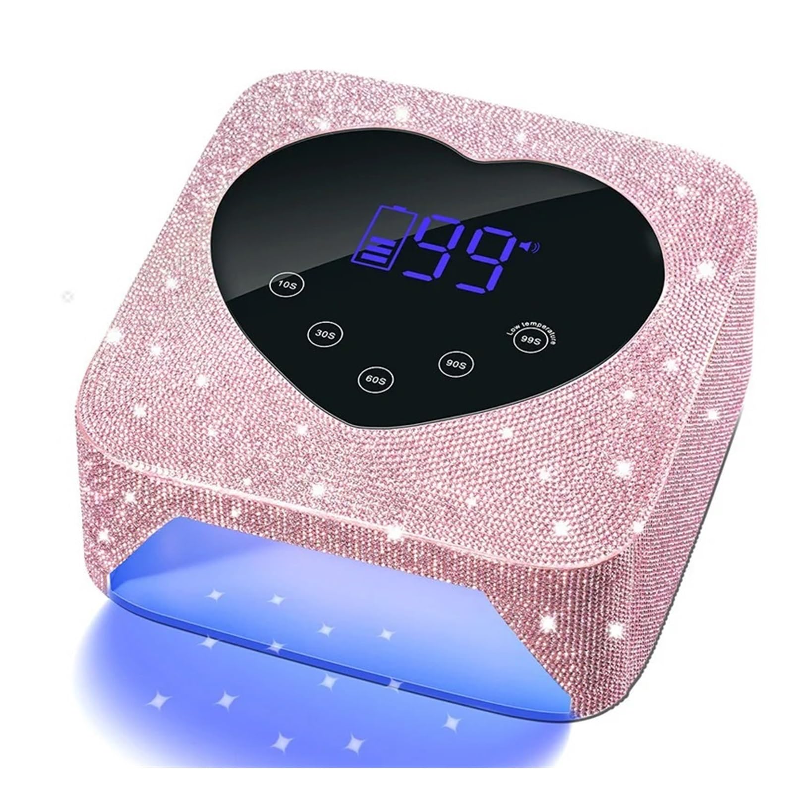 72W Cordless UV Nail Lamp Rechargeable 30 LEDs Dryer with 5 Timer Cabin Manicure Light for Nails Art Tools(6)
