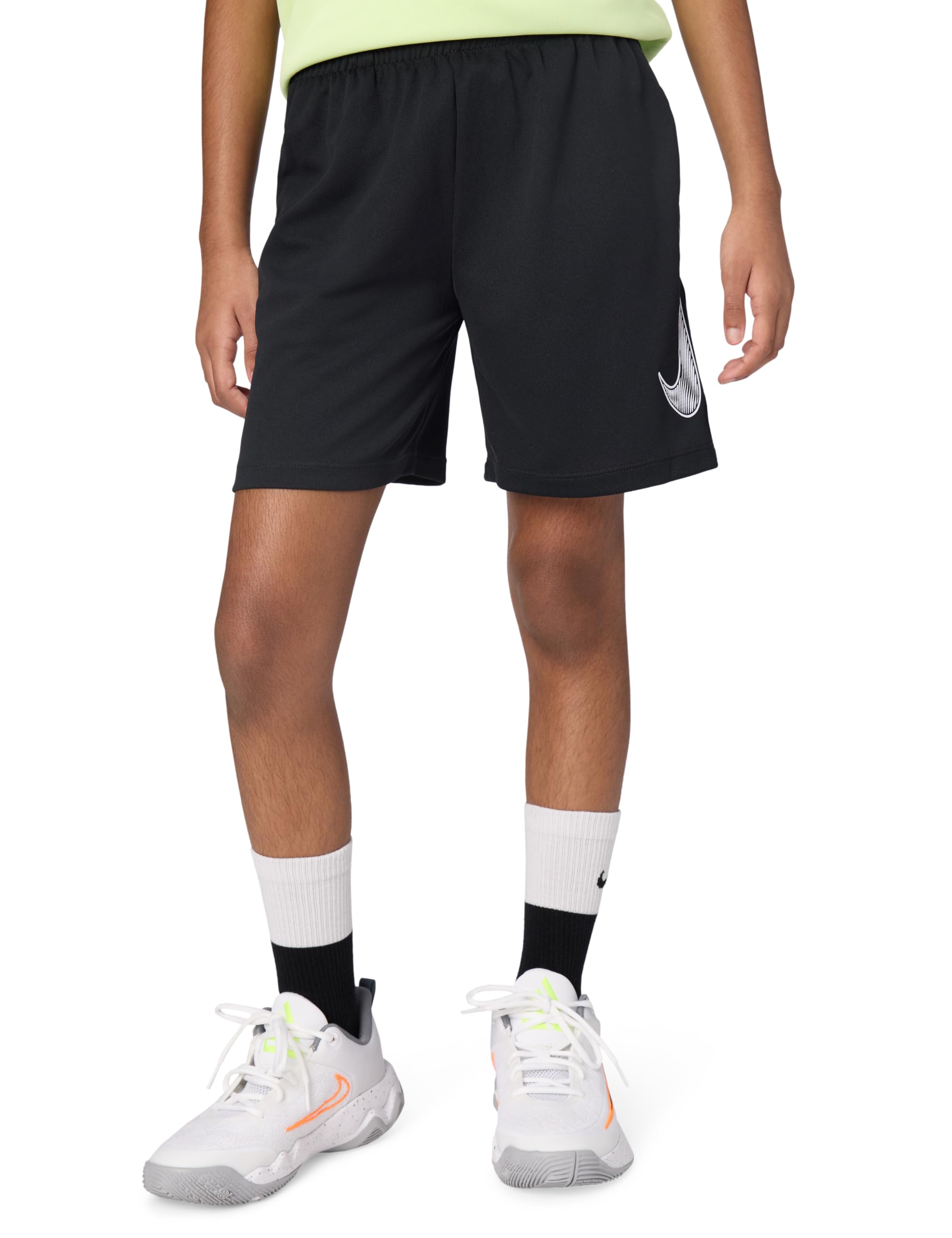 Nike Boys Workout Shorts Black/White-picture-14