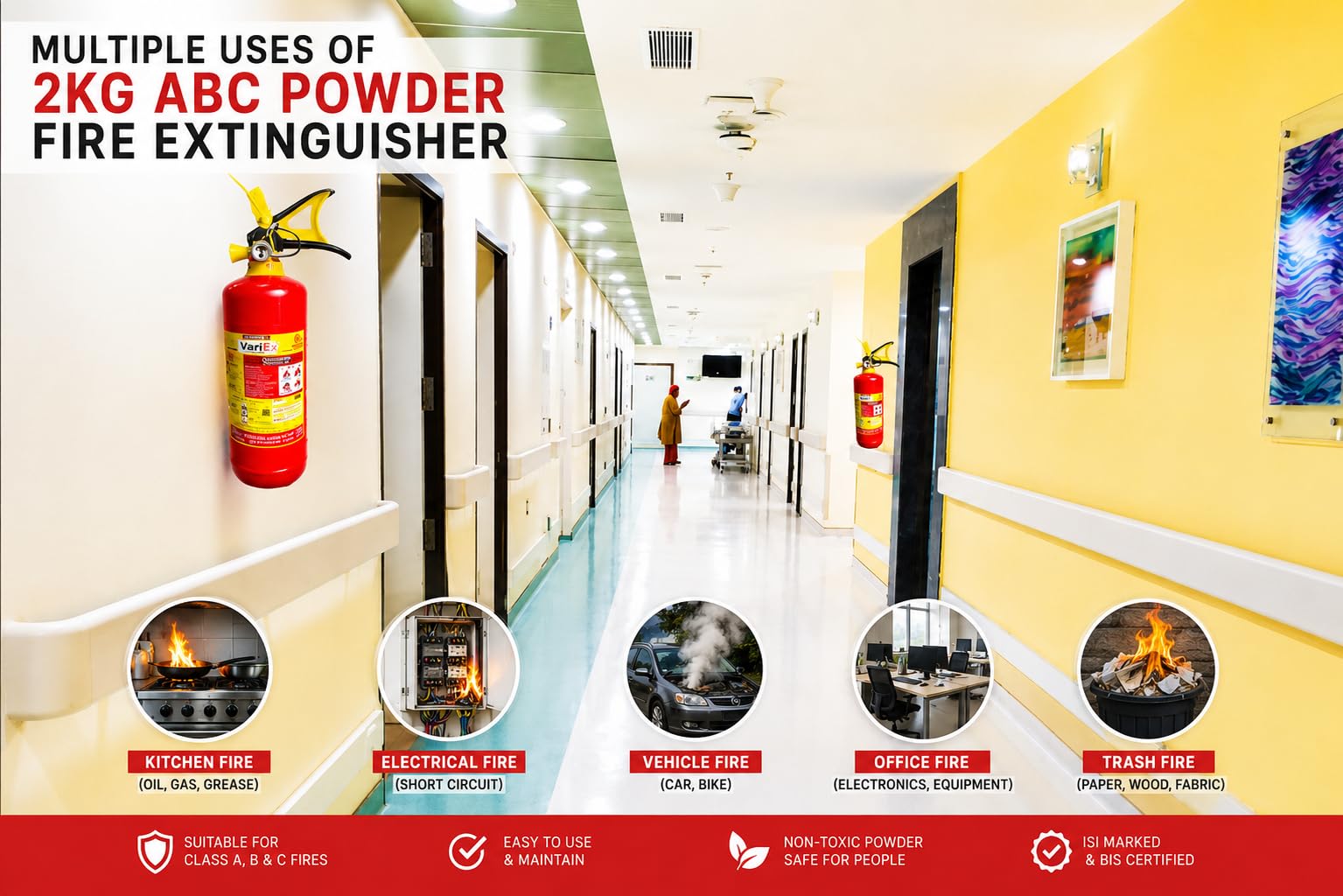 VariEx Fire Extinguishers - Pack of 4 -4