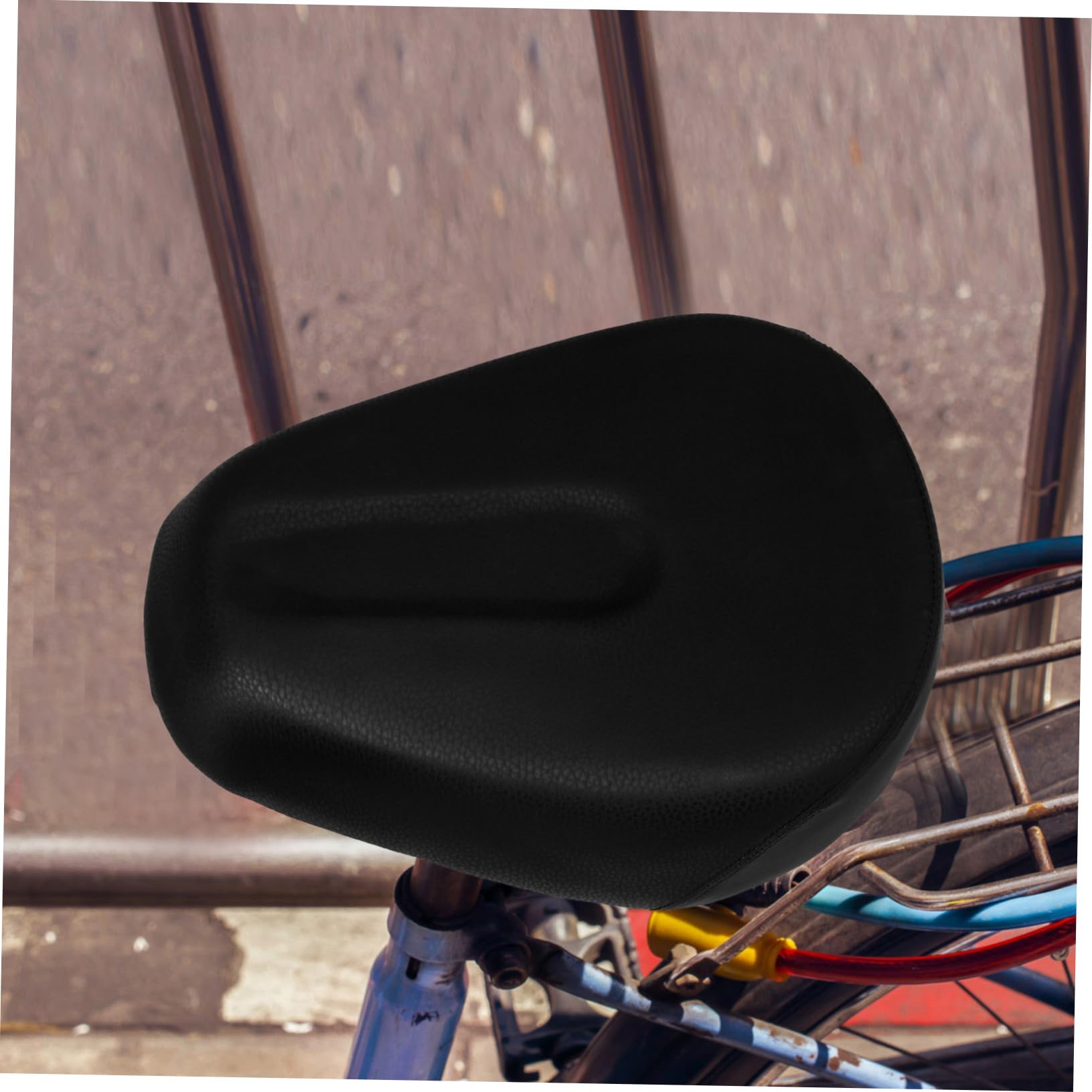 Mipcase Bicicletta Elettrica Comoda Doppia Molla e Imbottitura in Pu, Sedile Sicuro e Resistente in Ferro per Adulti e Adolescenti, Adatta a Bici Elettriche Nere