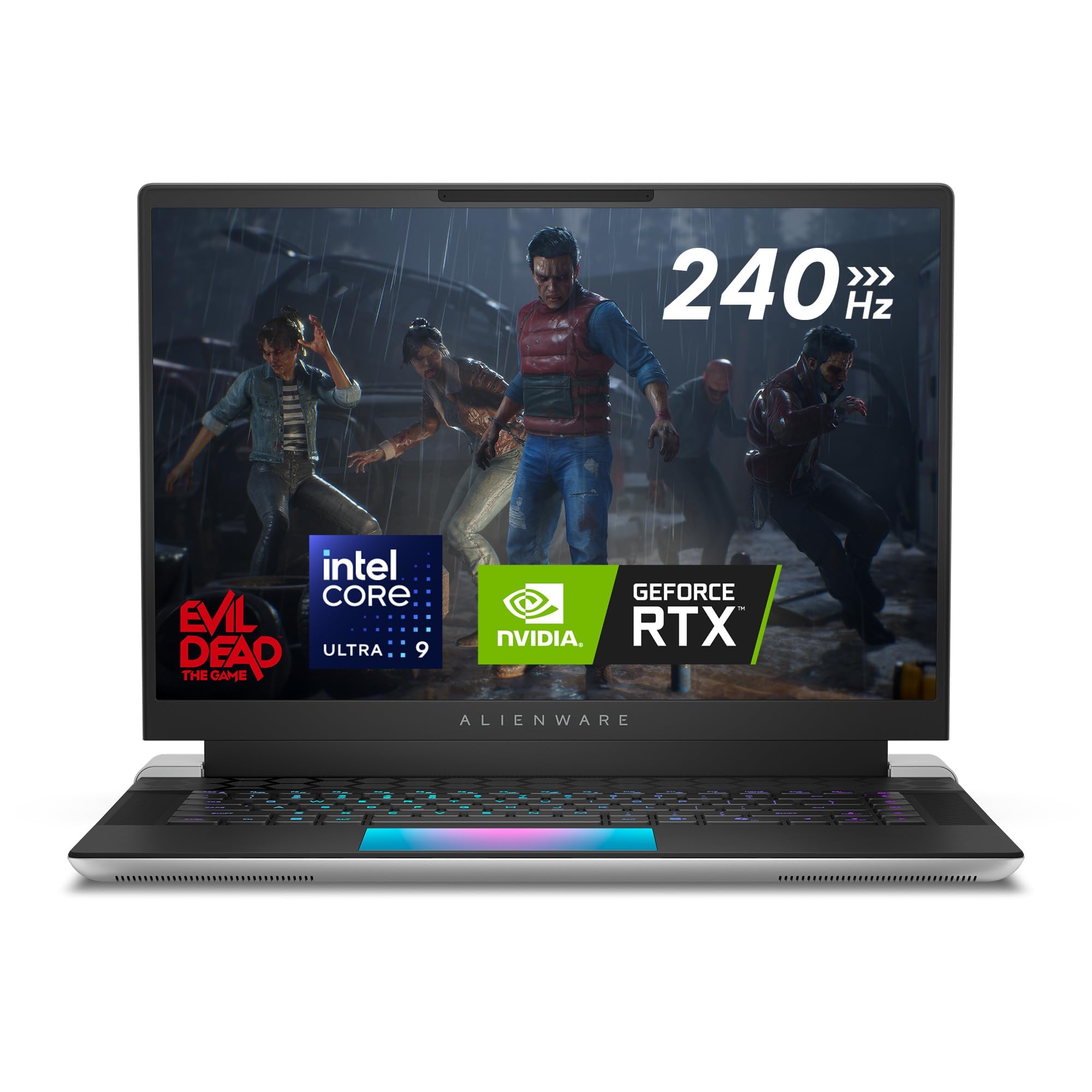 New Alien.ware X16 R2 Gaming Laptop - 16" QHD+ 240Hz 3ms Display, Inte.l Core Ultra 9-185H, 32GB DDR5 RAM, 1TB SSD, GeForce RTX 4080 12GB, Win 11, AlienFX lighting, Onsite Service - Lunar Silver