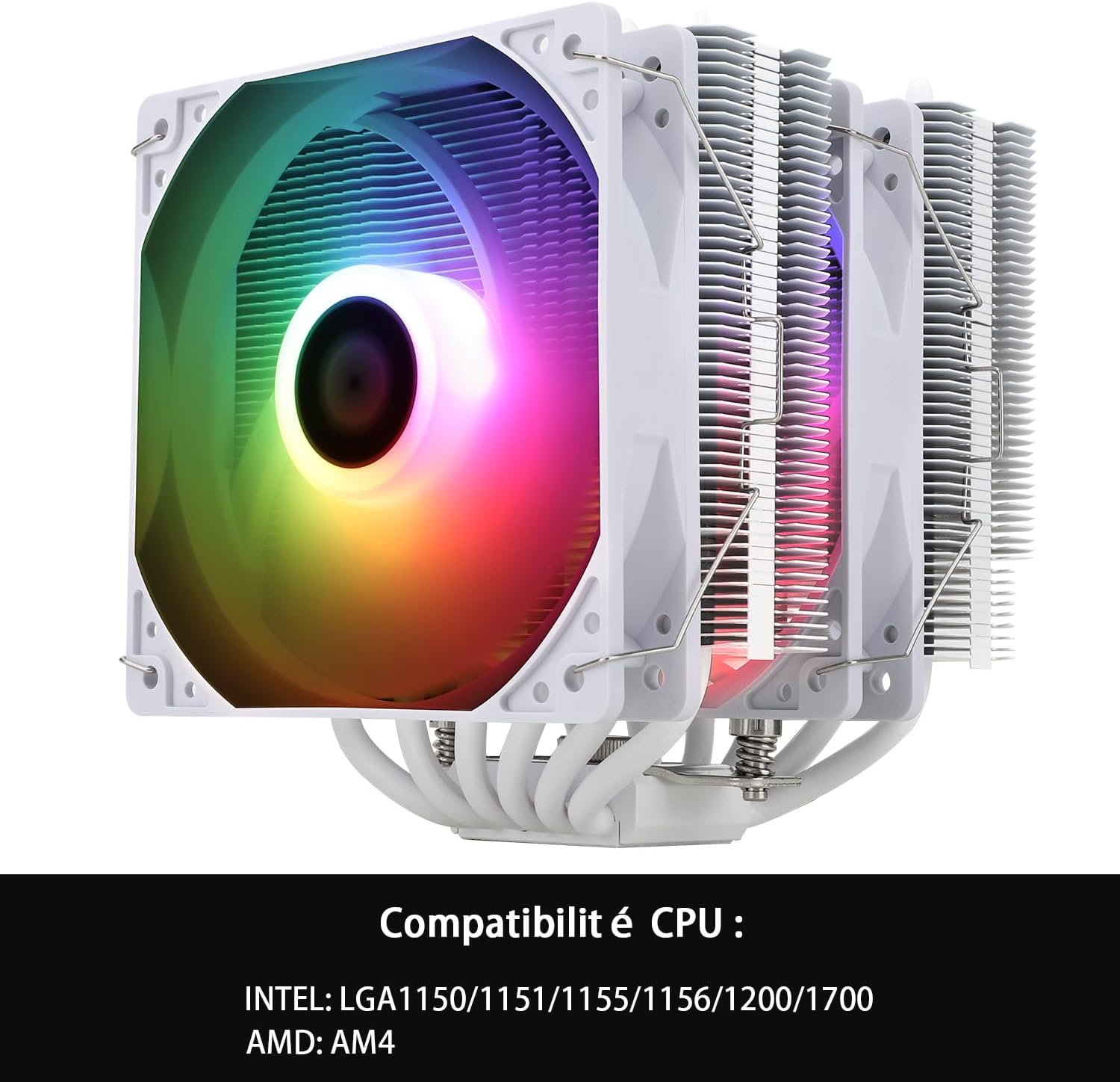 Thermalright Peerless Assassin 120 SE ARGB Enfriador de aire CPU, 6 tubos de calor Cpu enfriador,Ventilador doble 120mm C12CW-S PWM,tecnología AGHP, Para AMD AM4 AM5/Intel 1700/1150/1151/1200 3
